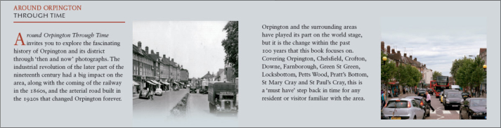 Back Page Text - Around Orpington Through Time.